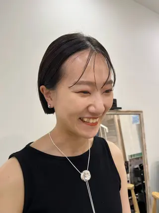 ショート ボブ／ミニボブ／ akaneのヘアスタイル