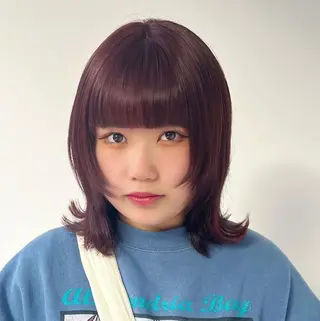 ミディアム カラー 🎀ダブルカラー/ ピンク×ガーリー🎀のヘアスタイル