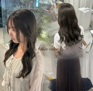 カラー ハイトーン/艶髪/ 暗髪/韓国/sanaのヘアスタイル