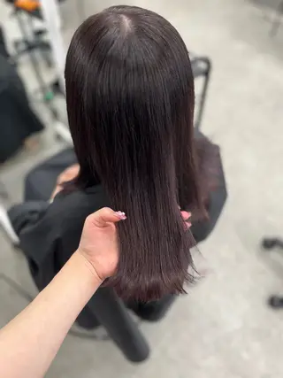 カラー ベージュ・ラベンダー カラー🎀りりのヘアスタイル