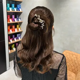 ヘアアレンジ 透明感カラー🫧 ✴︎meiのヘアスタイル