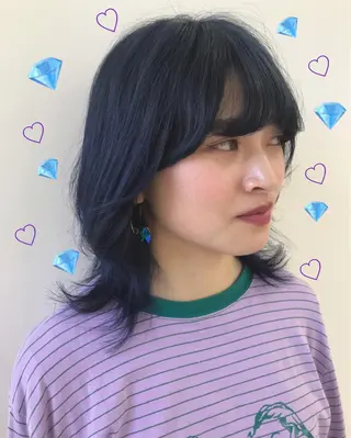 ミディアム カラー EMANON新宿東口所属・新宿駅近♡個室 ♡関口三都季🌜のヘアスタイル