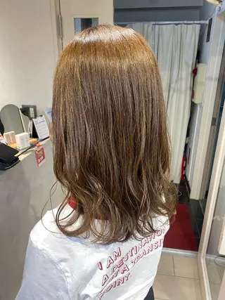 ロング カラー Aya　ブリーチなし 🌱　ダブルカラーのヘアスタイル