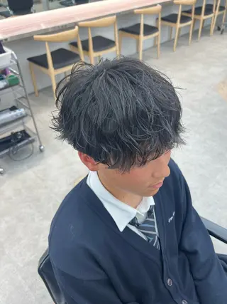 パーマ メンズ 🌀toa/波巻き✨ /メンズパーマ／栄のヘアスタイル