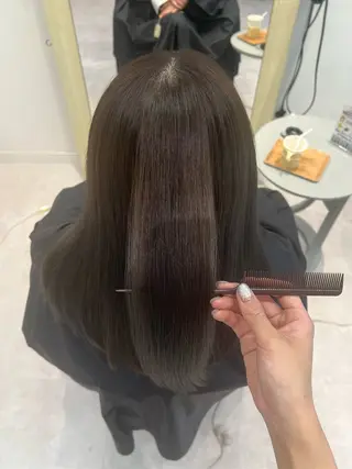 カラー 晶／艶髪カラー ／トリートメントのヘアスタイル