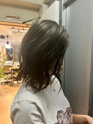 ミディアム カラー パーマ 香取 康平のヘアスタイル