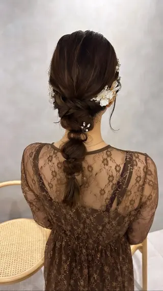 ヘアアレンジ ubu share salon所属・鈴村緋女／ヘアセット ／耳ツボジュエリーのその他イメージ