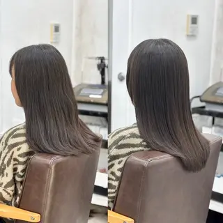 ロング パーマ 縮毛矯正＆ハイライト 特化　須永🐶のヘアスタイル