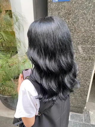 ミディアム 韓国カット/ パーマ/KOTAのヘアスタイル