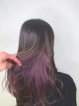 ロング カラー Uni.所属・地毛風ストレート/ 髪質改善/榎本流行のヘアスタイル