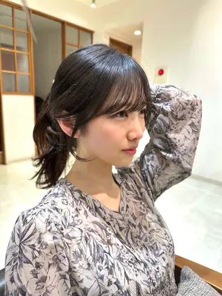 ロング カラー レイヤー/韓国ヘア /顔周り/大久保貴之のヘアスタイル