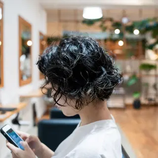 ショート パーマ Genta @gegege75のヘアスタイル