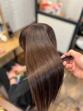 セミロング Salowin銀座suite店所属・美髪縮毛矯正/髪質 改善カラー/寺倉海人のヘアスタイル