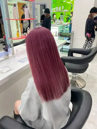 ロング カラー ヘアアレンジ junna‎🤍調布 まつ毛/眉 激安のマツエク・マツパデザイン