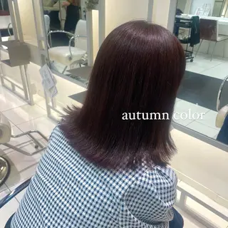 ミディアム カラー BiBi  藪 菜月のヘアスタイル