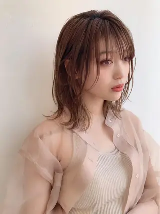 ミディアム 鎌倉 彩のヘアスタイル