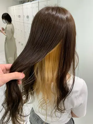 ロング I S所属・🌿透明感カラー‪ 縮毛矯正✨かずきのヘアスタイル