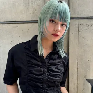 ミディアム カラー MINX aoyama所属・似合わせボブ/縮毛 矯正/りょうたのヘアスタイル