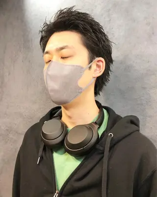 ヘアアレンジ メンズ ainico+所属・メンズ特化✂️栗原 侑也のヘアスタイル