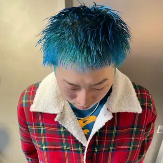 ショート カラー ブロンド／ブリーチ 【SITY.】のヘアスタイル