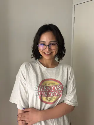 ショート パーマ enrich / キタガワ カノンのヘアスタイル