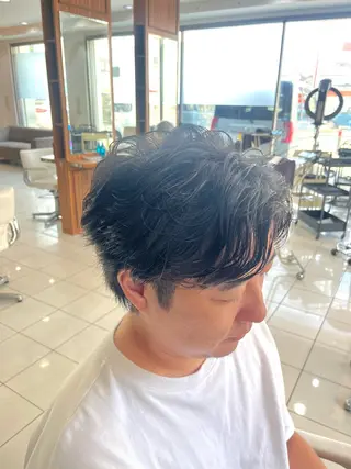 ショート パーマ メンズ パーマ特化美容師 🔥Yoshiyaのヘアスタイル