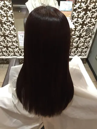 セミロング パーマ 髪質改善/痛ませ ないカラー/西村航大のヘアスタイル