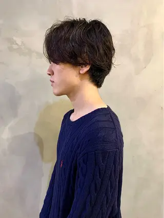 ミディアム パーマ メンズ off所属・【モデルさん募集！】 ✂︎小林マキトのヘアスタイル