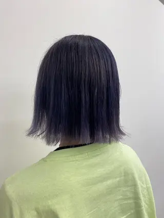 ミディアム カラー 大久保 梨音のヘアスタイル