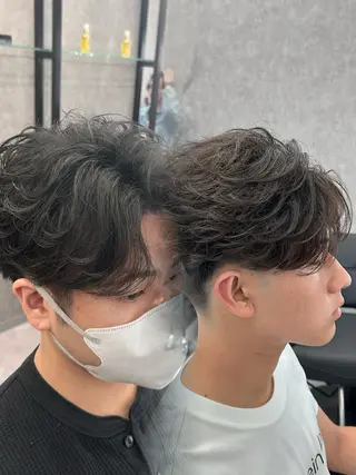 ショート カラー パーマ メンズ メンズ特化 👑YUTAのヘアスタイル