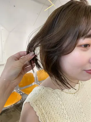 ショート カラー 原 瑞希のヘアスタイル