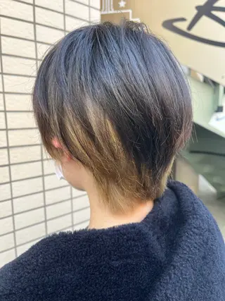 ショート カラー 菊地 美憂のヘアスタイル