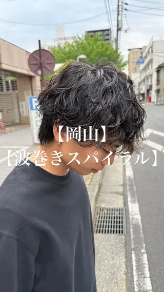 パーマ メンズ 【メンズパーマ専門】 質感職人/牧野成瀬のヘアスタイル