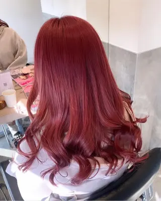 セミロング カラー 💗ガーリーヘア🎀 saki💗のヘアスタイル