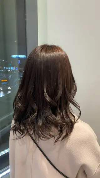 セミロング 中江 唱のヘアスタイル