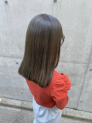 ロング カラー 顔周り/ブリーチなし /縮毛矯正🫧伊勢のヘアスタイル