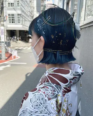 ショート カラー ヘアアレンジ 優作 〜圧倒的信頼〜のヘアスタイル