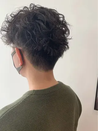 ショート パーマ メンズ THREE by keep所属・加藤 優紗のヘアスタイル