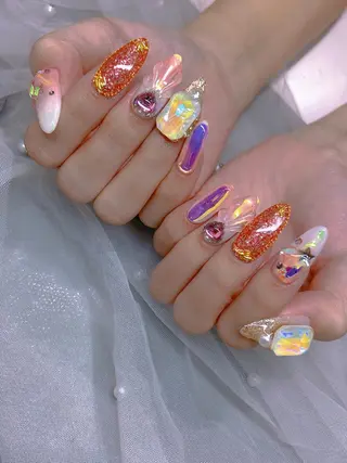 ネイル 長さだし専門店 M2　rikaのネイルデザイン