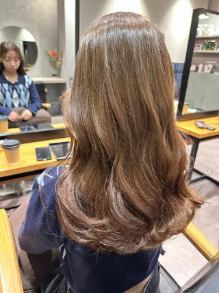 ロング カラー 韓国風/オシャレ /縮毛矯正/滝口琴未のヘアスタイル