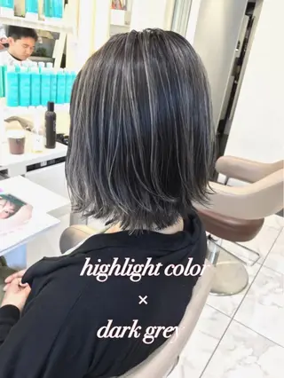 ショート カラー 山崎俊輔/髪質改善 /バレイヤージュのヘアスタイル