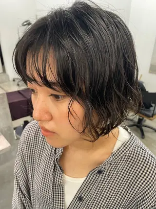 ミディアム パーマ 【お洒落パーマ】 Elme　肥塚康汰郎のヘアスタイル