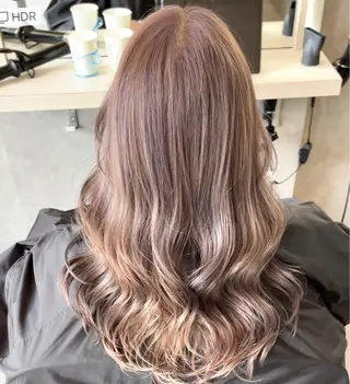 セミロング カラー mood tatemachiのヘアスタイル