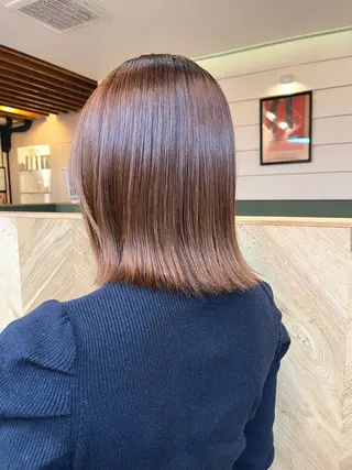 【ボブ】縮毛矯正/ 船橋駅5分/鈴木杏美のヘアスタイル