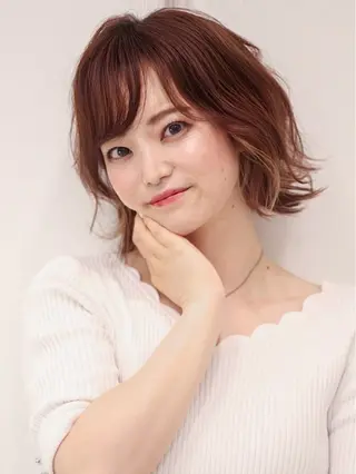 ショート ヘアアレンジ neaf【六本木】所属・愛され/ミディアム 六本木/佐藤ゆり🎀のヘアスタイル