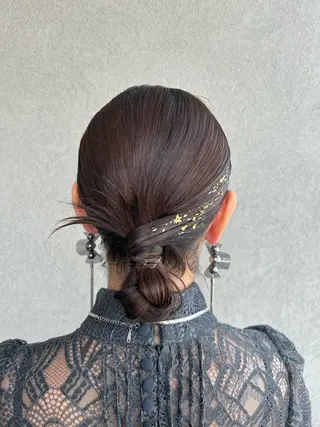 ヘアアレンジ 小柳津 友菜のヘアスタイル