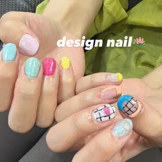 ネイル 暖色ｶﾗｰ/ﾚｲﾔｰ ｶｯﾄ/Yunaのヘアスタイル