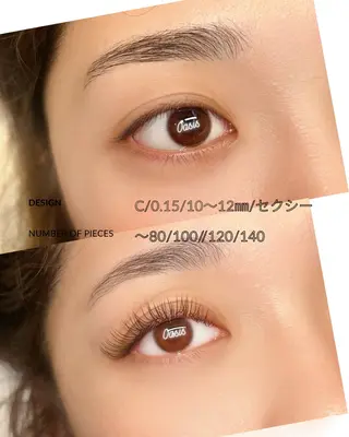 マツエク・マツパ Oasis ときわ台のマツエク・マツパデザイン