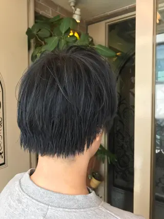 ショート カラー パーマ ヘアアレンジ メンズ マツエク・マツパ サロンドミルク 原宿のヘアスタイル