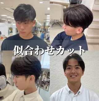 メンズ センターパート職人 ‪✂︎‬ トモキのヘアスタイル